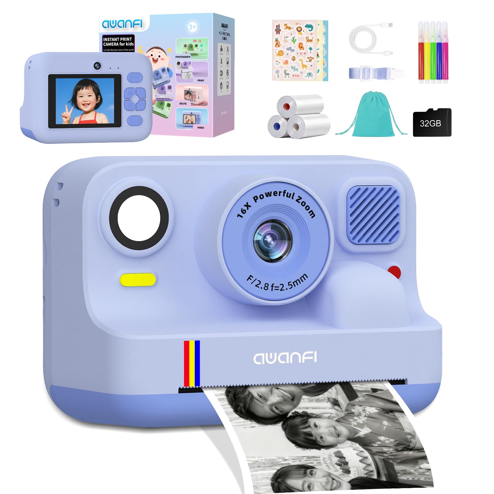 Amazon.co.jp: 【インスタント印刷＆スマホ写真プリント】AWANFI